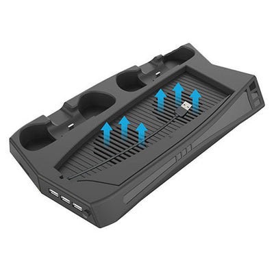 Base de Carga y Enfriamiento Multifunción para PS5 con Soporte de Controles - Image 2