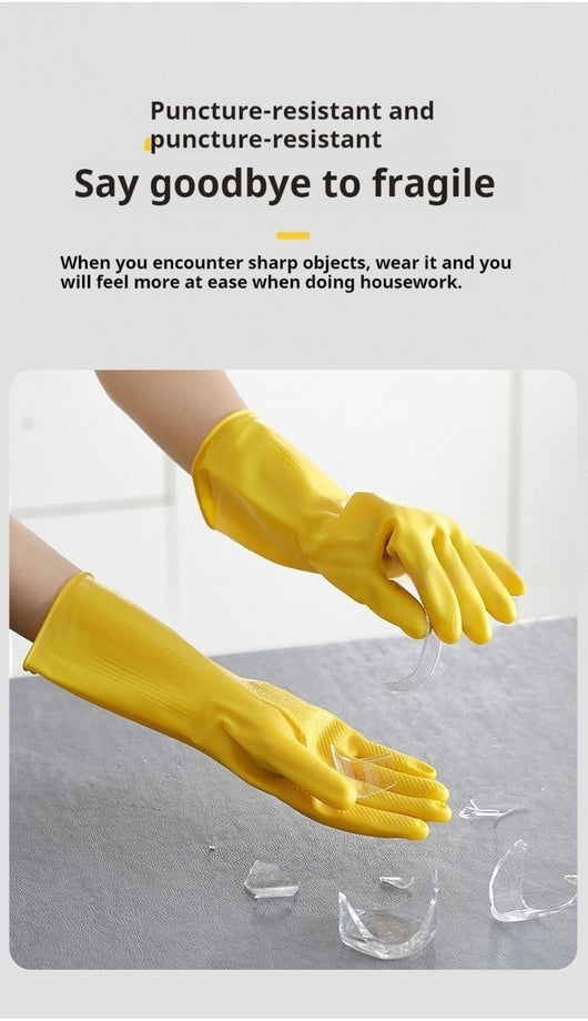 Guantes de Látex Reforzados para Lavar Platos y Trabajo - Image 8