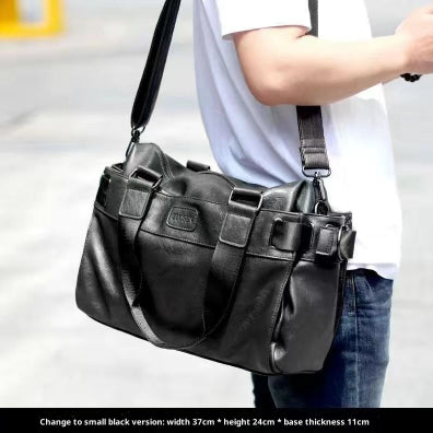 Bolso de Cuero para Hombre - Maletín Casual de Gran Capacidad para Viajes - Image 8