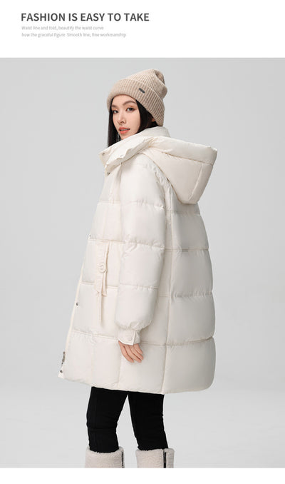 Abrigo Acolchado de Algodón Talla Grande para Mujer - Image 12
