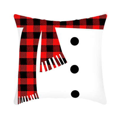 Funda de Cojín Navideño 45cm con Diseño de Reno y Papá Noel en Felpa Corta - Image 15