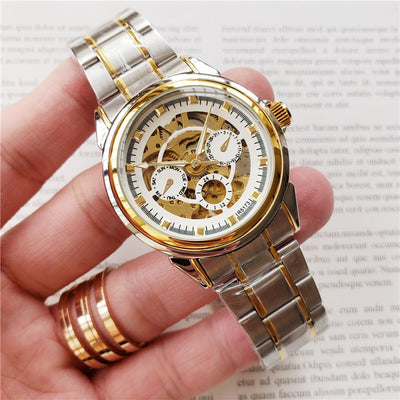 Reloj Mecánico Leisure Man - Correa de Cuero Auténtico - Image 5