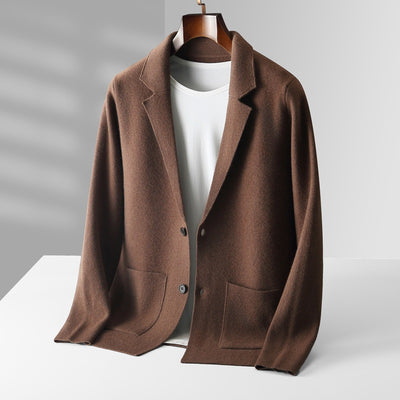 Cardigan de Cachemira para Hombre - Suéter Grueso Business Casual - Image 7