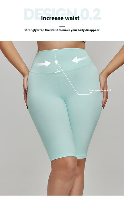 Shorts Deportivos Talla Grande Cintura Alta en Nylon - Image 29