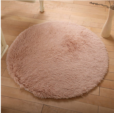 Alfombra Redonda de Pelaje Suave para Sala, Dormitorio y Cuarto Infantil - Image 12