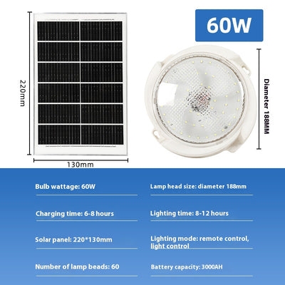 Lámpara Solar LED de Techo para Interiores y Exteriores - Image 4