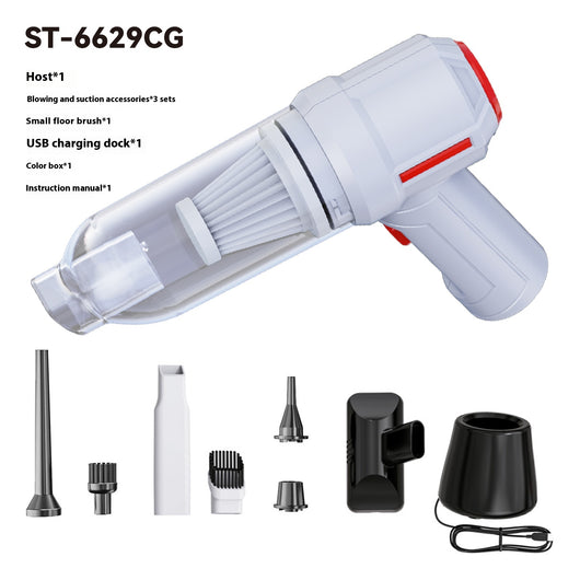 Aspiradora Inalámbrica Portátil 2 en 1 con Carga Inalámbrica para Auto y Hogar - Image 8