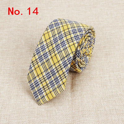 Corbata de Algodón a Cuadros para Hombre - Image 12