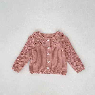 Cardigan de Lana Tejida con Encaje para Bebé - Image 22