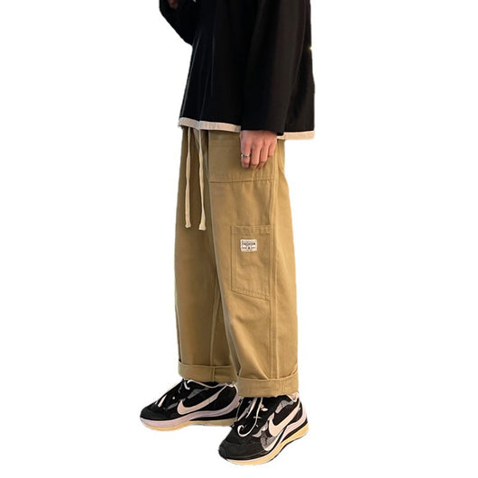 Pantalones Japoneses Sueltos de Color Liso - Comodidad Casual - Image 13