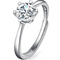Platinum Diamond Ring Moissanite Ring D Color 1 Carat Opening 1Style