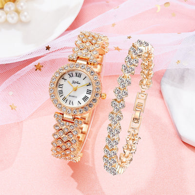 Reloj de Mujer Diamantes Escala Romana Elegancia Clásica - Image 3