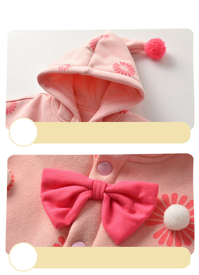 Manta Infantil Princesa con Capucha - Quilt Acogedor para Bebés - Image 4