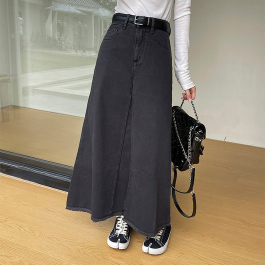 Falda Denim Retro Cintura Alta para Mujer - Image 6