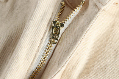 Jeans Vintage Lavado Crudo en Tono Crema - Image 11