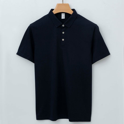 Polo de Seda Morera para Hombre - Camiseta Casual de Manga Corta - Image 6