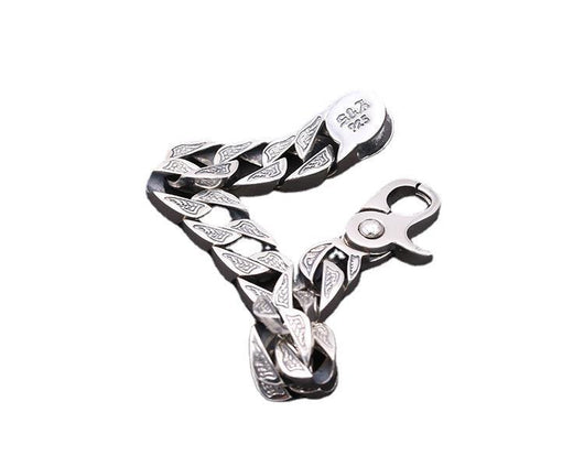 Pulsera de Plata 925 Retro para Hombre con Diseño Creativo y Agujeros Pop - Image 9