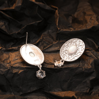Aretes Vintage Circón Grandes Exagerados - Image 3