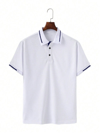 Camisa Casual Transpirable de Manga Corta para Negocios y Commuting - Image 26