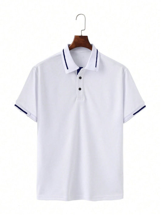 Camisa Casual Transpirable de Manga Corta para Negocios y Commuting - Image 26