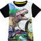 Playera Infantil Estampado Dinosaurio - Manga Corta para Niños
