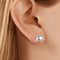 European And American Cute Cat Sterling Plateado Earrings Plateado