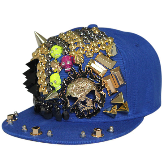 Gorra de Béisbol Plana Ghost Flame con Remaches - Image 5