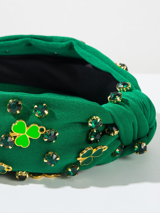 Diadema Trébol Verde con Cristales - Accesorio para el Cabello Elegante - Image 14