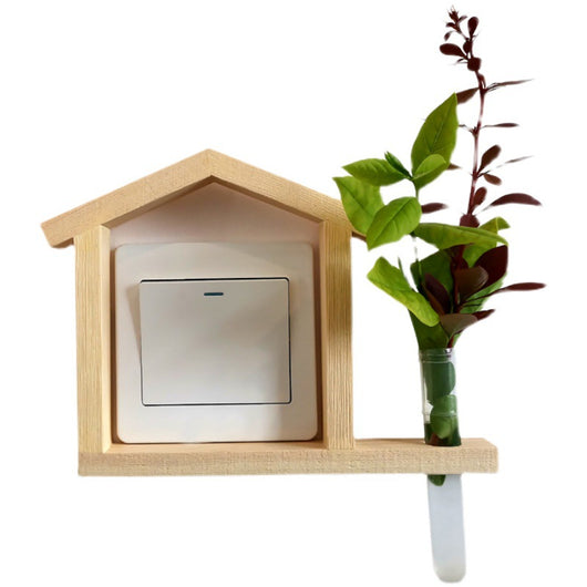 Marco Decorativo Hidropónico con Enchufe de Madera y Pegatinas - Image 5