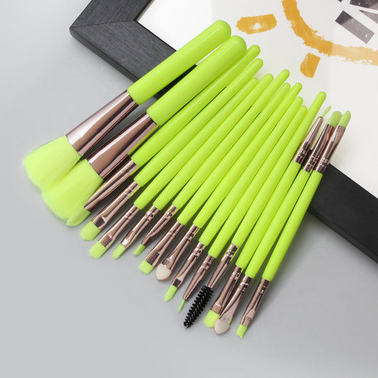 Set Profesional de 18 Brochas de Maquillaje MAANGE con Diseño Abanico - Image 16
