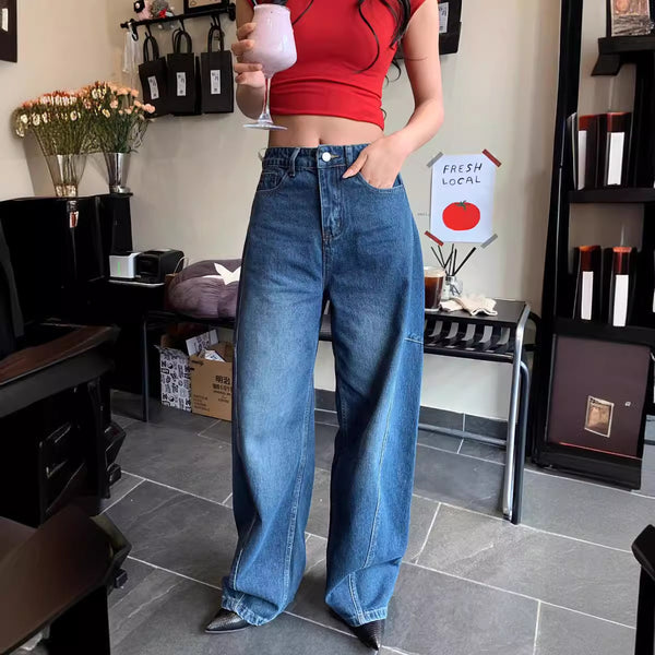 Jeans Banana Curve Deconstruidos con Corte Suelto