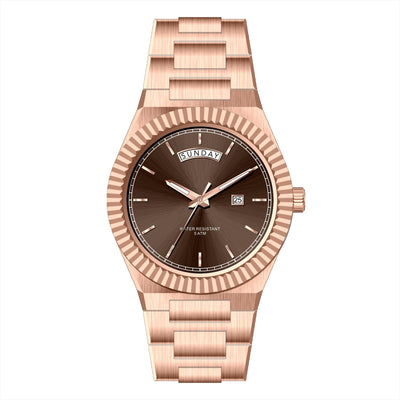 Reloj Ejecutivo de Acero Inoxidable con Correa de Cuero - Resistente al Agua - Image 19
