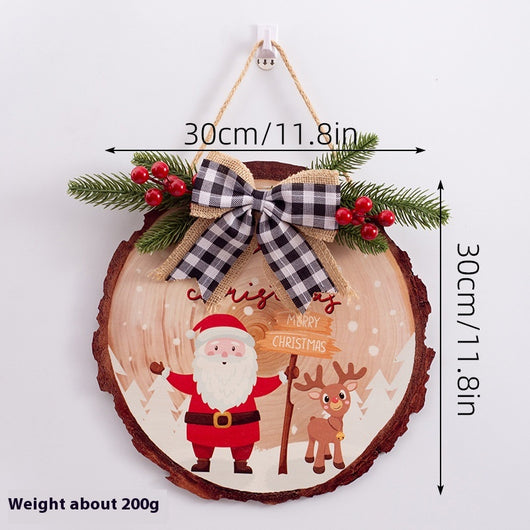 Adornos Navideños de Madera Rústicos con Etiqueta Colgante - Image 4