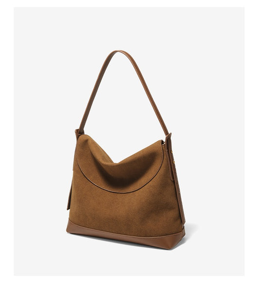 Bolso de Hombro Ante Sintético con Gran Capacidad y Correa Cruzada - Image 21