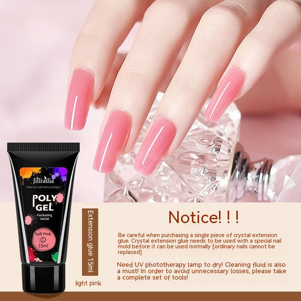 Extensiones de Uñas con Pegamento Cristal UV Beauty - Image 6