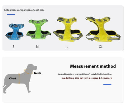 Arnés Reflectivo de Absorción de Impactos con Visión Nocturna para Mascotas - Image 21