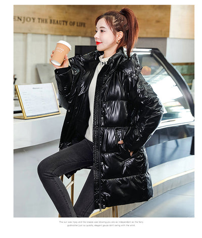 Chaqueta Acolchada Suelta de Algodón Talla Grande Estilo Coreano - Image 11