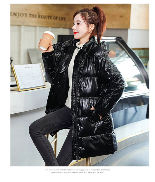 Chaqueta Acolchada Suelta de Algodón Talla Grande Estilo Coreano - Image 11