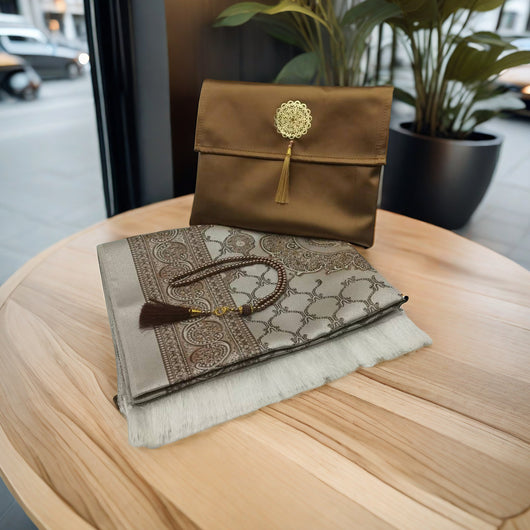 Juego de Oración Musulmán con Bolsa de Viaje - Tapete, Cuentas y Accesorios - Image 16
