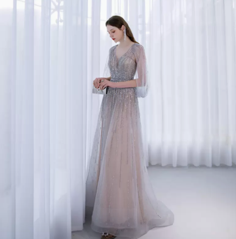 Vestido Elegante Slim de Lujo para Anfitriona - Image 3