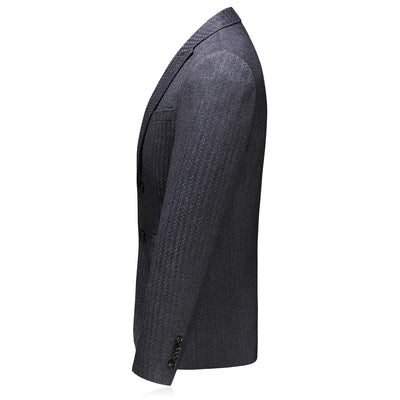 Chaqueta de Traje Casual Ejecutivo Otoño Rayas Flores Talla Grande Hombre - Image 3