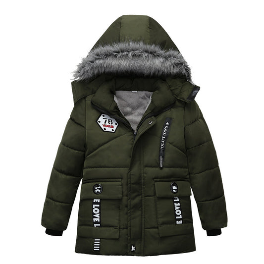 Chaqueta Acolchada con Capucha y Estampado para Niños - Image 2