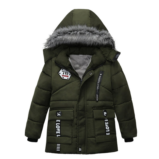 Chaqueta Acolchada con Capucha y Estampado para Niños - Image 2