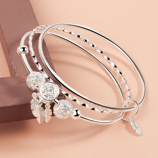 Pulsera Tres Anillos Entrelazados - Día de San Valentín y Tanabata - Image 9