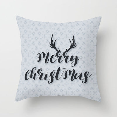 Funda de Almohada Navideña de Piel de Durazno con Contraste - Image 6