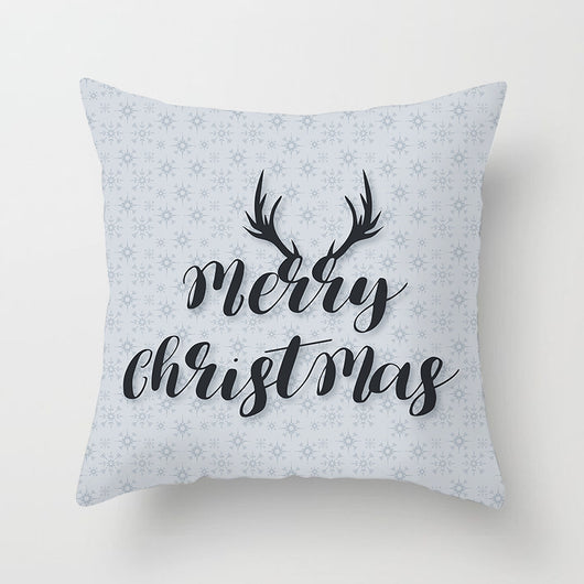 Funda de Almohada Navideña de Piel de Durazno con Contraste - Image 6