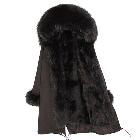 Abrigo Largo de Lana con Cuello para Invierno - Image 9