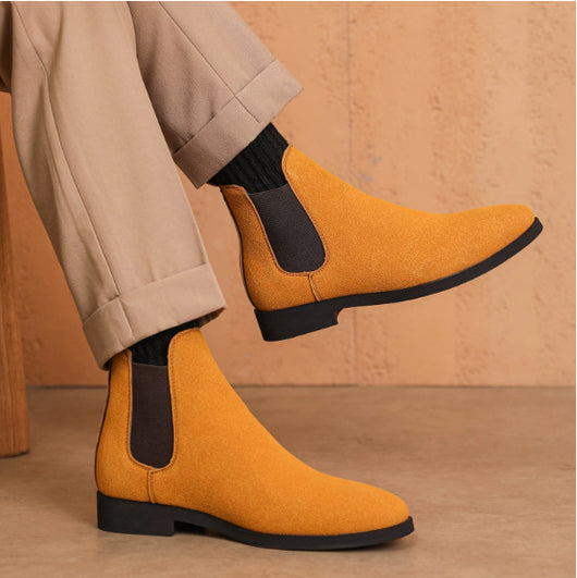 Zapatos Casuales Británicos con Elástico y Cordones para Hombre - Image 6