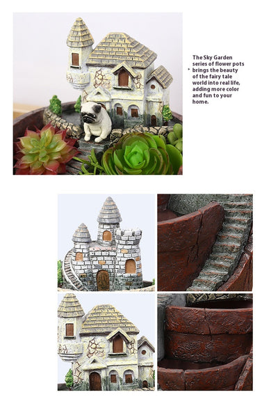 Maceta Decorativa con Suculentas - Miniatura de Jardín y Bonsái - Image 21