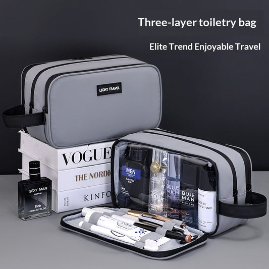 Neceser de Viaje Hombre Tres Compartimentos - Organizador Premium de Cosméticos